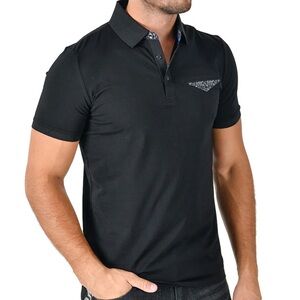 Barabas Classic Black Ease Up On Polo Shirt